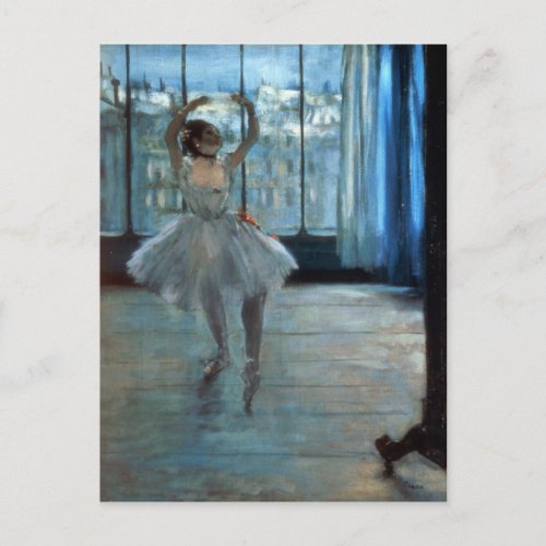 Edgar Degas  Dancer in Front of a Window Postcard