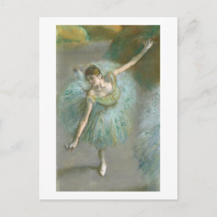 Edgar Degas Dancer in Green Postcard