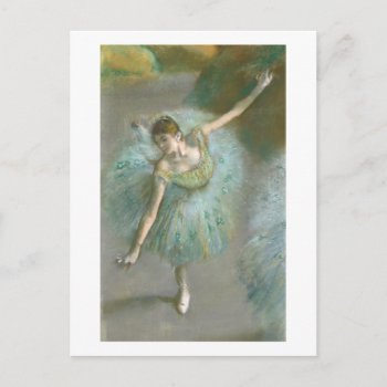 Edgar Degas | Dancer In Green Postcard by ballerinasbydegas at Zazzle