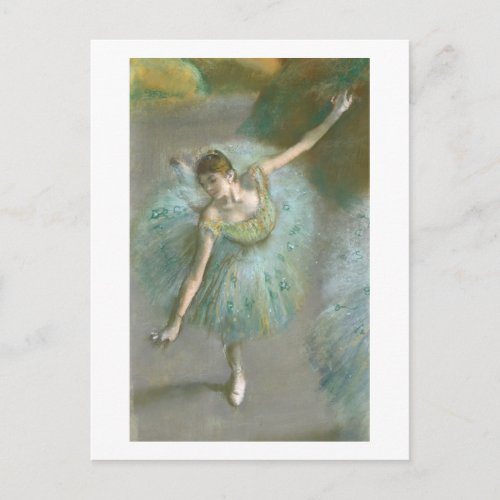 Edgar Degas  Dancer in Green Postcard