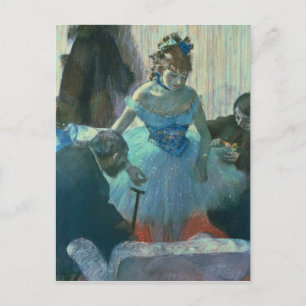Edgar Degas Dancer in her dressing room Postcard