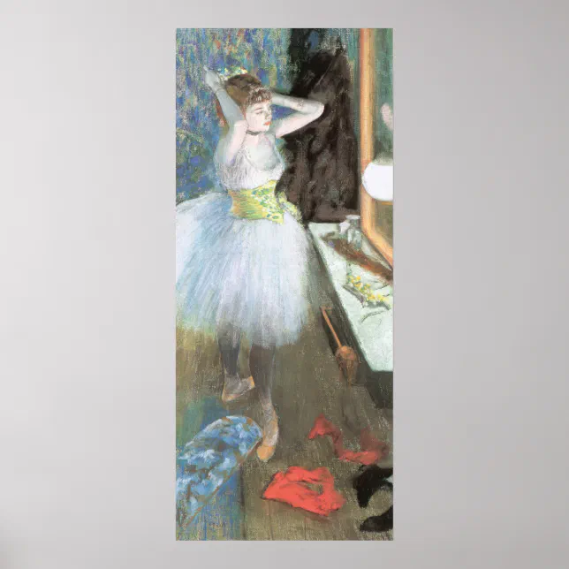 Edgar Degas Dancer In Her Dressing Room Poster | Zazzle