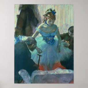 Edgar Degas Dancer in her dressing room Poster