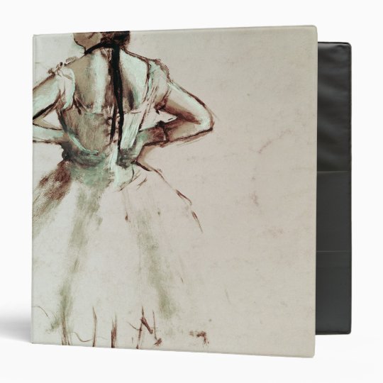 Edgar Degas | Dancer viewed from the back 3 Ring Binder