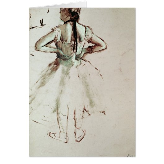 Edgar Degas | Dancer viewed from the back Cards (Front)