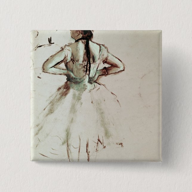 Edgar Degas | Dancer viewed from the back Pinback Button (Front)