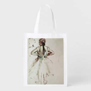 Edgar Degas   Dancer viewed from the back Reusable Grocery Bag
