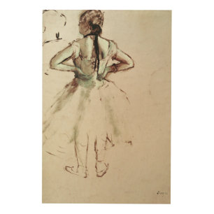 Edgar Degas Dancer viewed from the back Wood Wall Decor
