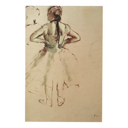 Edgar Degas  Dancer viewed from the back Wood Wall Decor