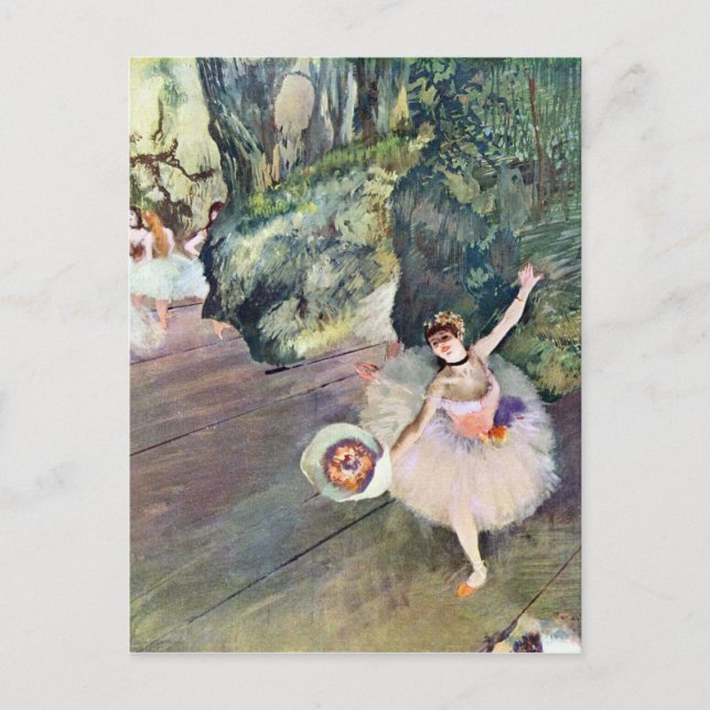 Edgar Degas - Dancer with a bouquet of flowers (Th Postcard (Front)