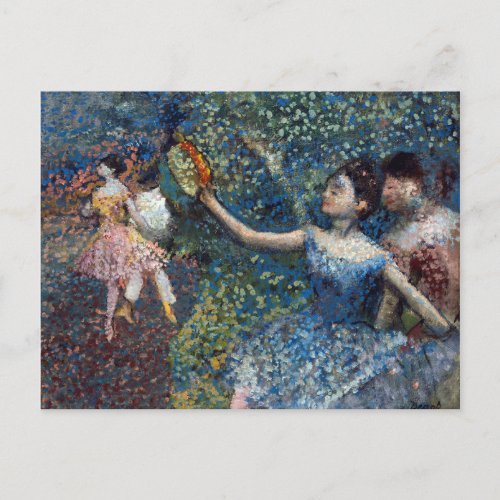 Edgar Degas _ Dancer With A Tambourine Holiday Postcard