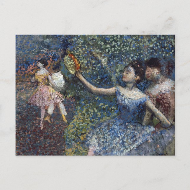 Edgar Degas - Dancer With A Tambourine Holiday Postcard (Front)