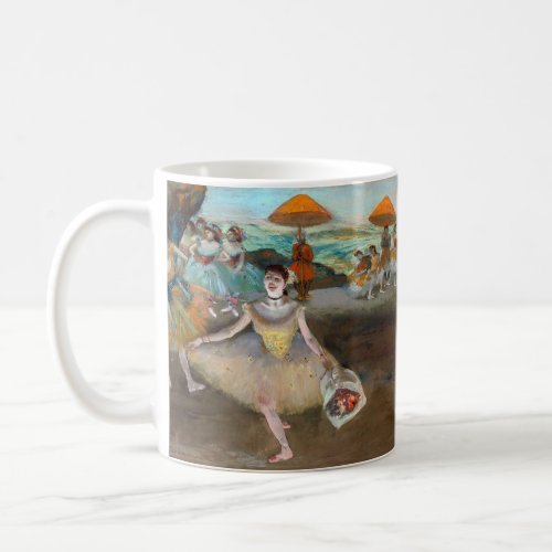Edgar Degas _ Dancer with Bouquet Bowing on Stage Coffee Mug