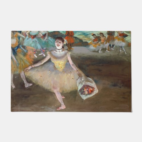Edgar Degas _ Dancer with Bouquet Bowing on Stage Doormat