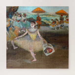 Edgar Degas - Dancer with Bouquet, Bowing on Stage Jigsaw Puzzle