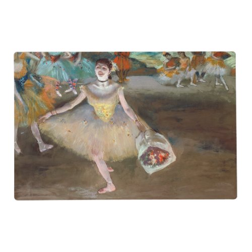Edgar Degas _ Dancer with Bouquet Bowing on Stage Placemat