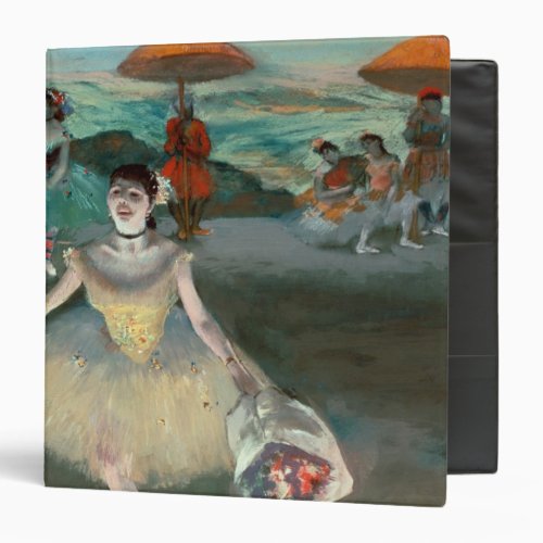 Edgar Degas  Dancer with bouquet curtseying 3 Ring Binder