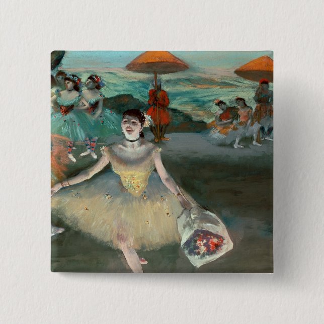Edgar Degas | Dancer with bouquet, curtseying Button (Front)