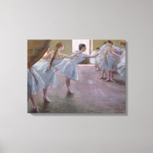 Edgar Degas Dancers at Rehearsal, 1875-1877 Canvas Print