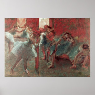 Edgar Degas Dancers at Rehearsal, 1895-98 Poster