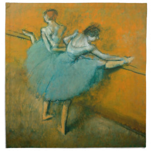 Edgar Degas Dancers at the Barre Print: Ballet Art Cloth Napkin