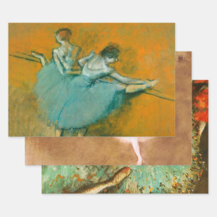 Edgar Degas Dancers at the Barre Print: Ballet Art Wrapping Paper Sheets