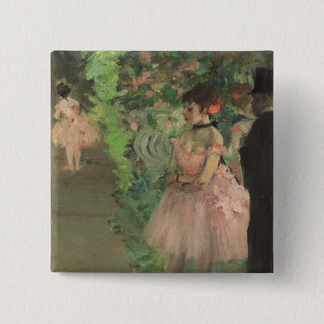Edgar Degas | Dancers Backstage, 1876-1883 Button (Front)