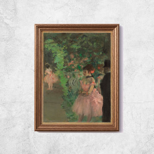Edgar Degas Dancers Backstage Old Famous Art Poster