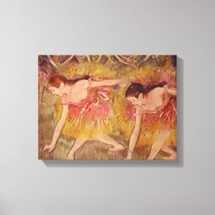 Edgar Degas Dancers Bending Down Canvas Print