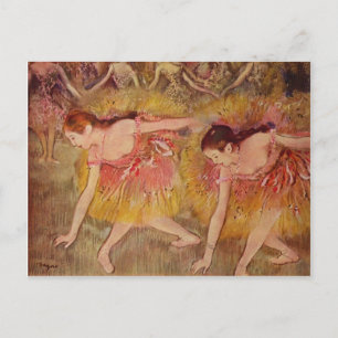 Edgar Degas Dancers Bending Down Postcard