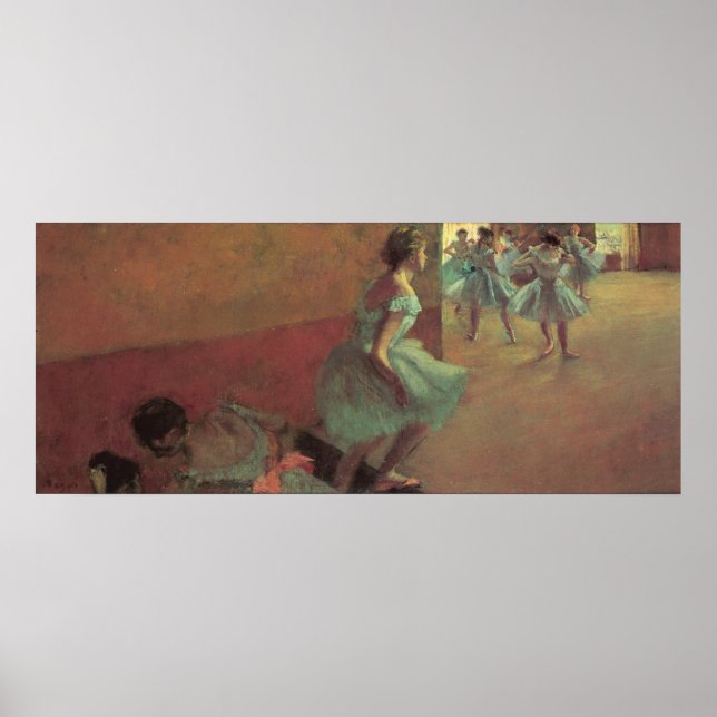 Edgar Degas Dancers Climbing A Stair Poster (Front)