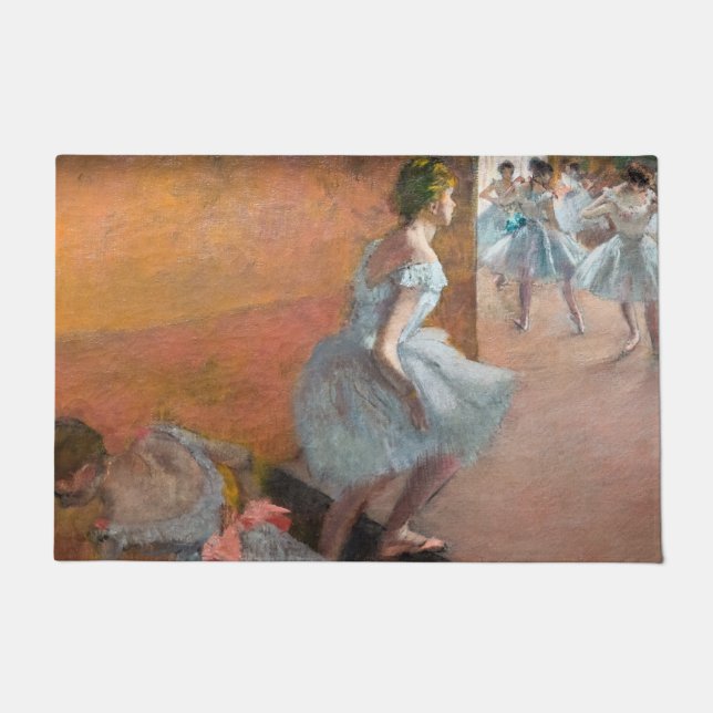 Edgar Degas - Dancers Climbing a Staircase Doormat (Front)