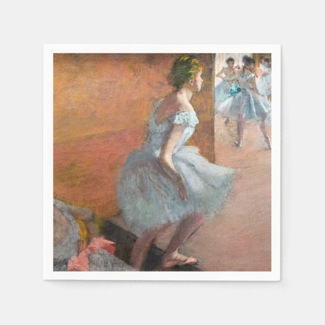 Edgar Degas - Dancers Climbing a Staircase Napkins (Front)