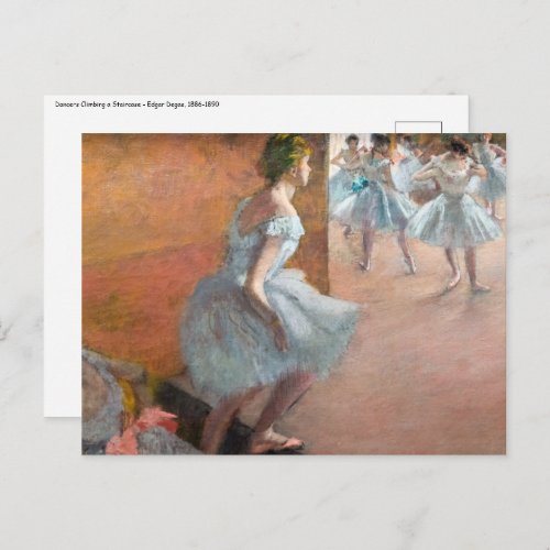 Edgar Degas _ Dancers Climbing a Staircase Postcard