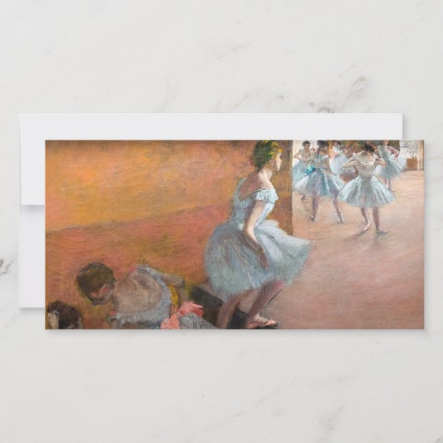 Edgar Degas - Dancers Climbing a Staircase Thank You Card (Front)