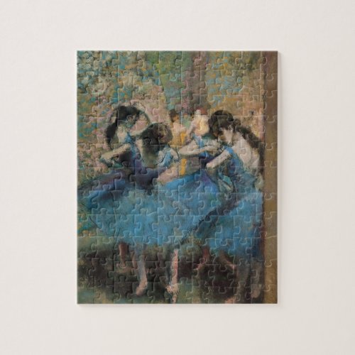 Edgar Degas  Dancers in blue 1890 Jigsaw Puzzle