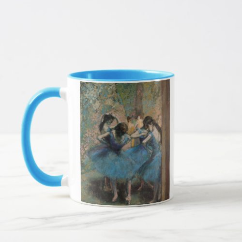 Edgar Degas  Dancers in blue 1890 Mug
