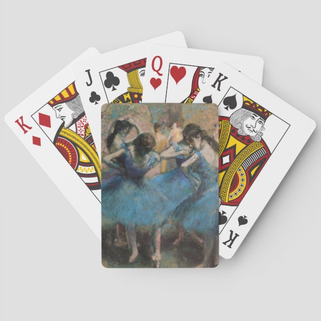 Edgar Degas | Dancers in blue, 1890 Poker Cards (Back)