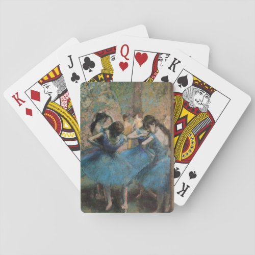 Edgar Degas  Dancers in blue 1890 Poker Cards