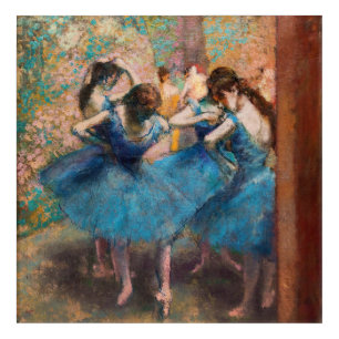 Edgar Degas - Dancers in blue Acrylic Print
