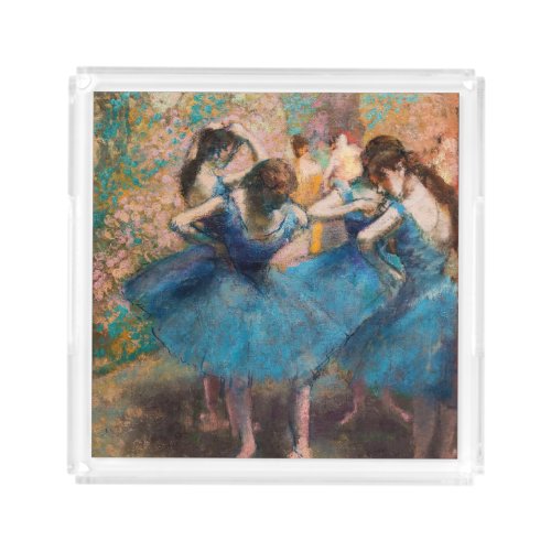 Edgar Degas _ Dancers in blue Acrylic Tray