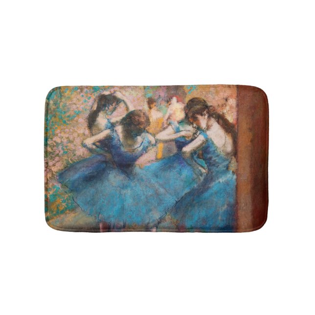 Edgar Degas - Dancers in blue Bath Mat (Front)