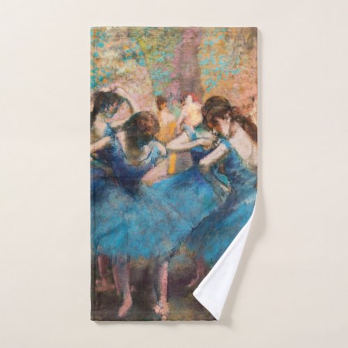 Edgar Degas _ Dancers in blue Bath Towel Set