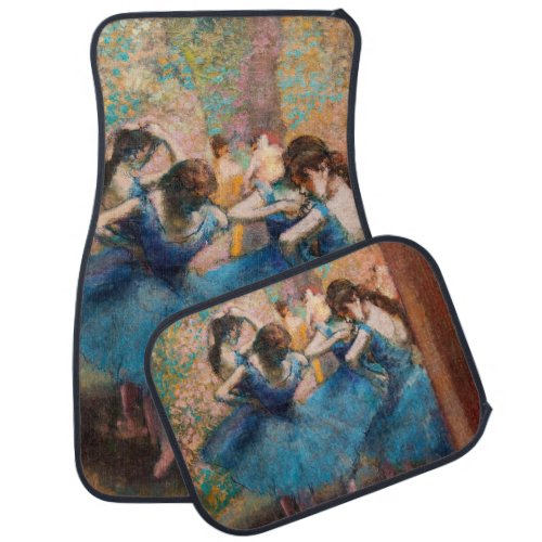 Edgar Degas _ Dancers in blue Car Floor Mat