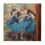 Edgar Degas - Dancers in blue Ceramic Tile