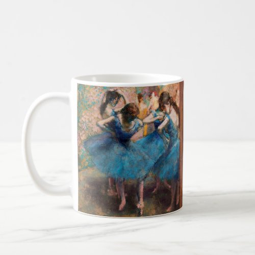 Edgar Degas _ Dancers in blue Coffee Mug