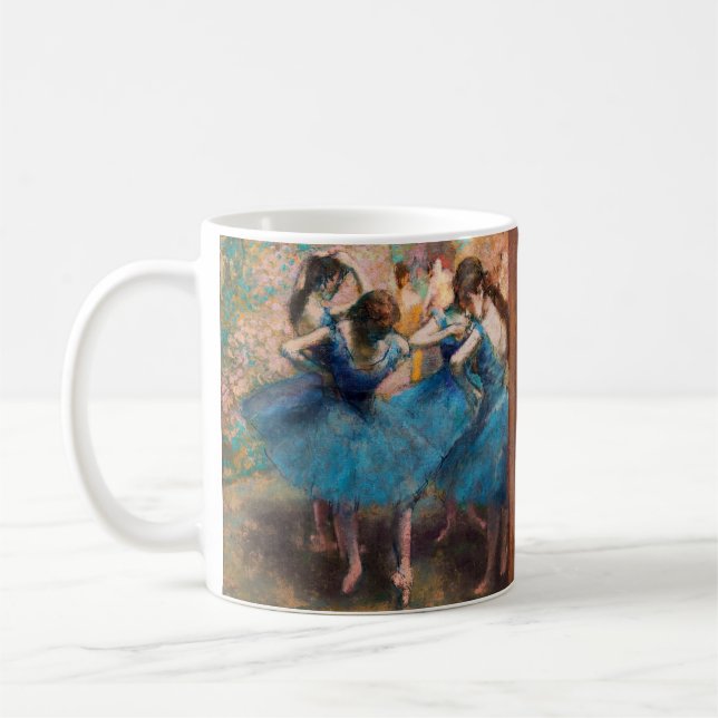 Edgar Degas - Dancers in blue Coffee Mug (Left)
