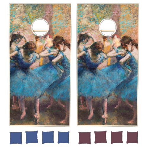 Edgar Degas _ Dancers in blue Cornhole Set