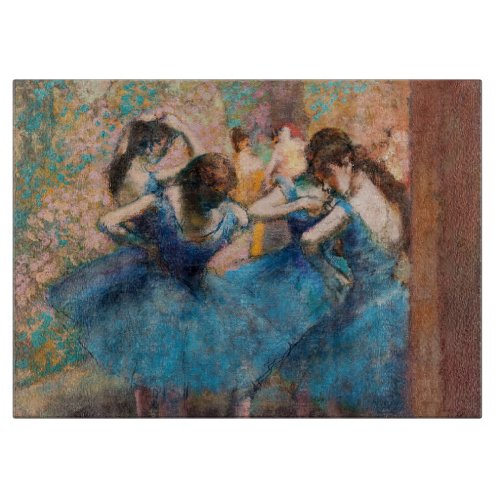 Edgar Degas _ Dancers in blue Cutting Board