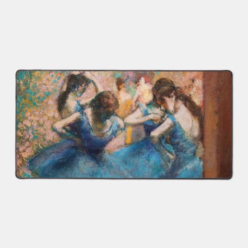 Edgar Degas _ Dancers in blue Desk Mat